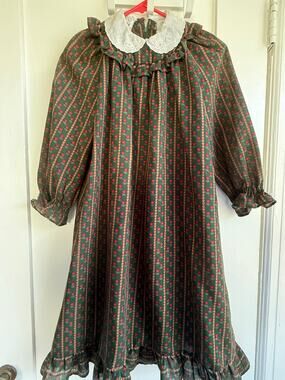 Handmade Vintage Christmas Nightgown Costume Girls 12
